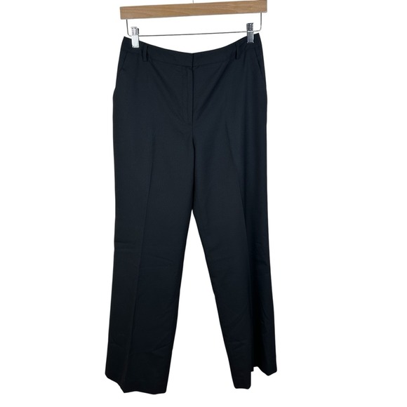 Brooks Brothers 346 Womens Black Wool Dress Pants Sz 6 Lined Classic Work Slacks - Picture 1 of 8